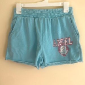 Rue 21 blue “Angel” sweat shorts